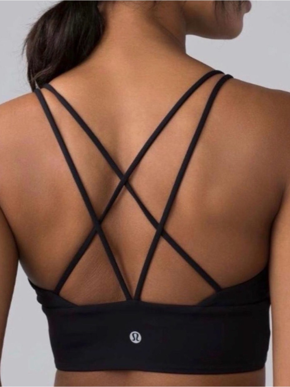 Lululemon Black Strappy Sports Bra